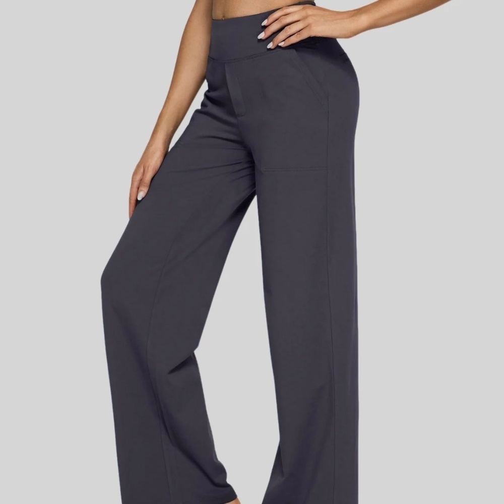 G4Free EverGoing Loose High Rise Pants Business Casual Pockets Athleisure Sz XXL - Picture 1 of 16
